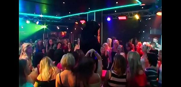  Drunk cheeks engulfing cock in club